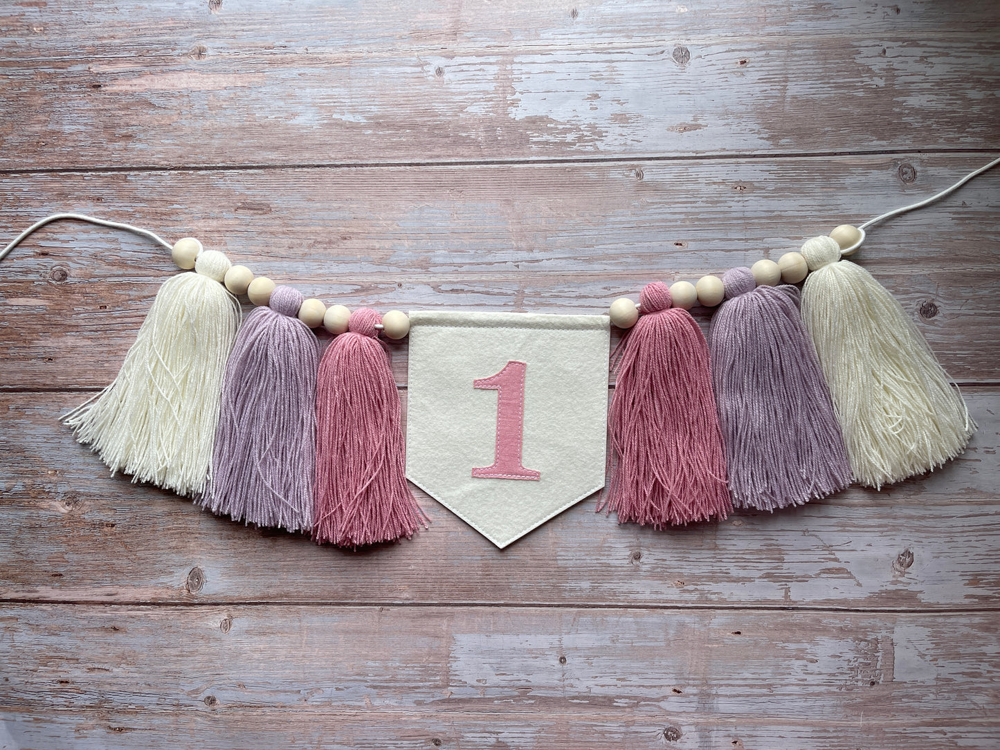 Handmade Personalized 1st Birthday Highchair Banner