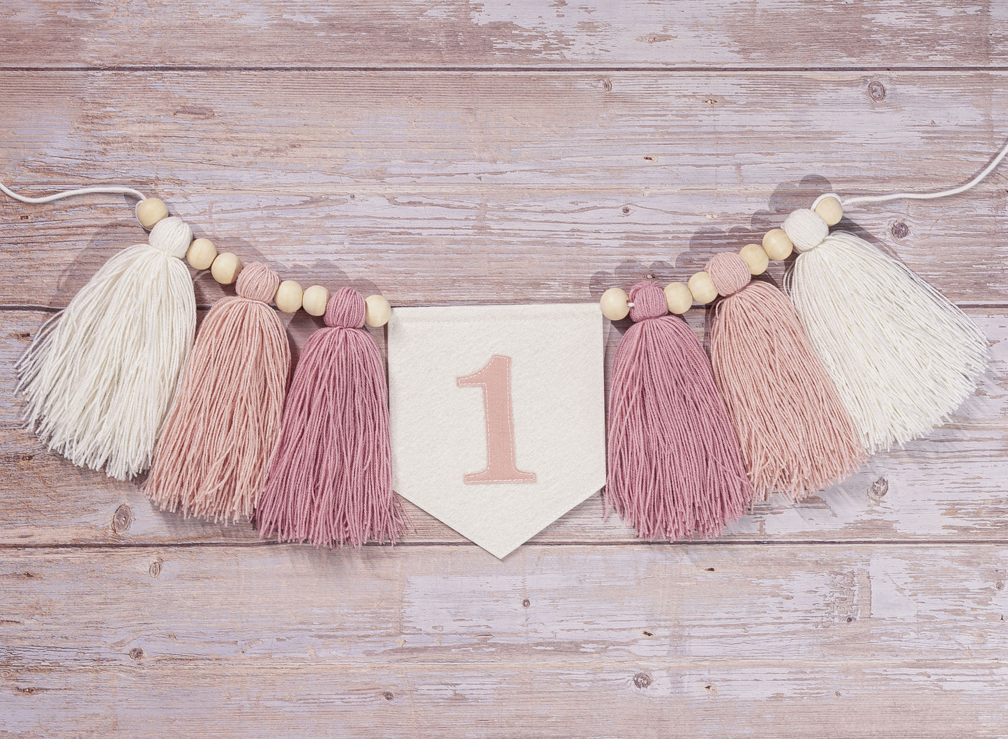 Handmade Personalized 1st Birthday Highchair Banner 5