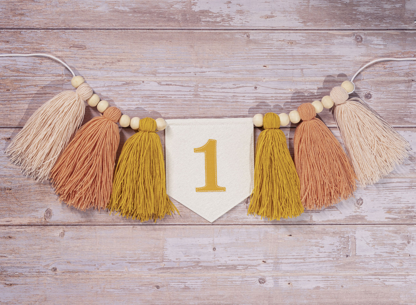 Handmade Personalized 1st Birthday Highchair Banner