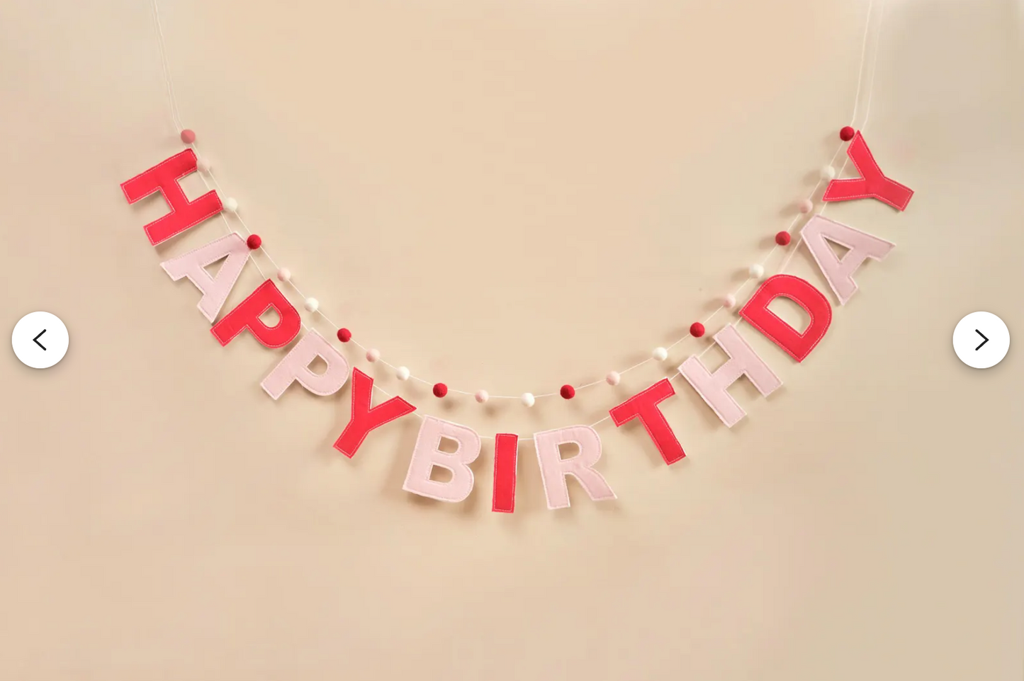 Handmade Happy Birthday Banner - Strawberry Theme Set