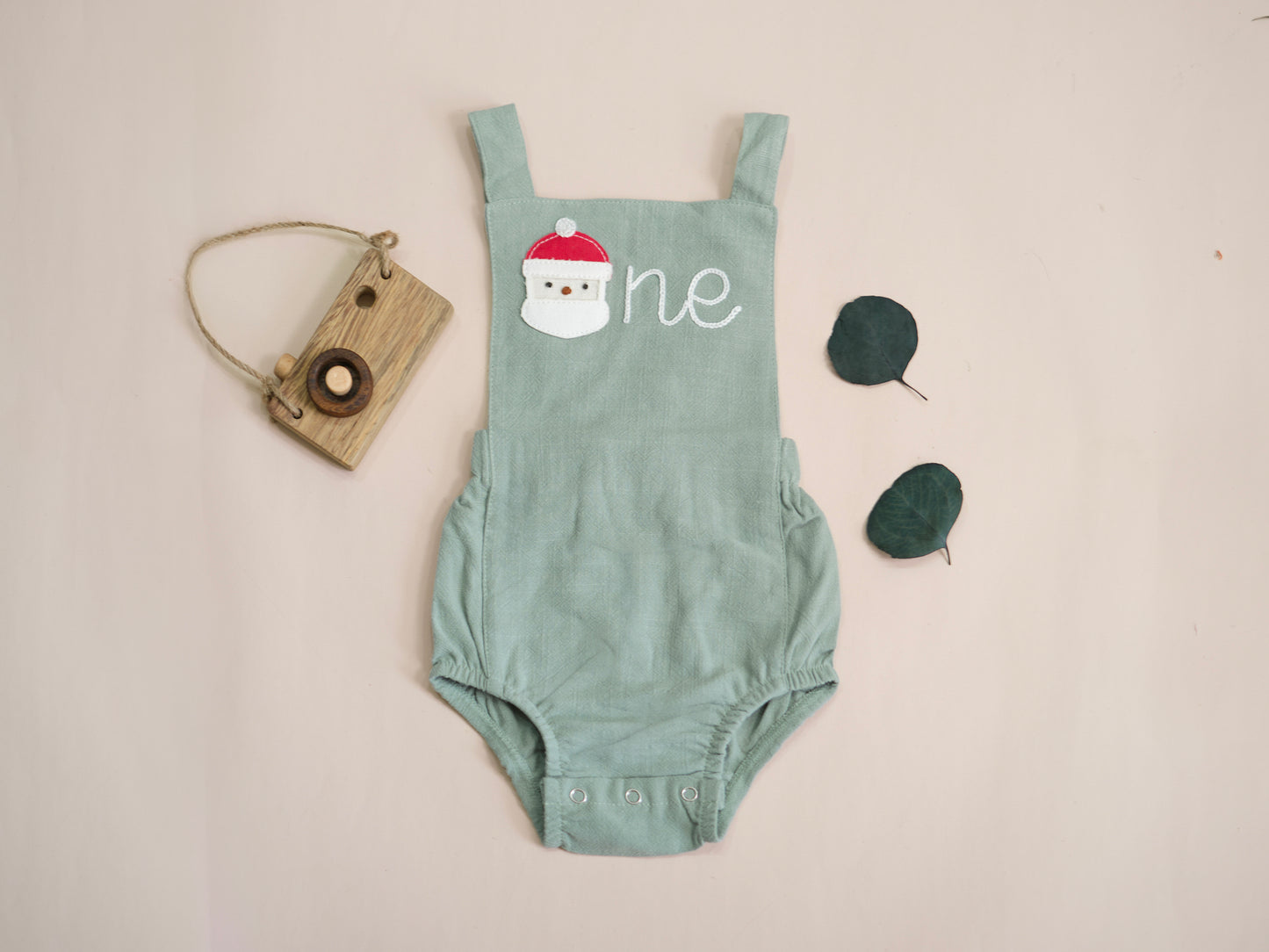 "One" Hand Embroidered Boy Romper samples 6