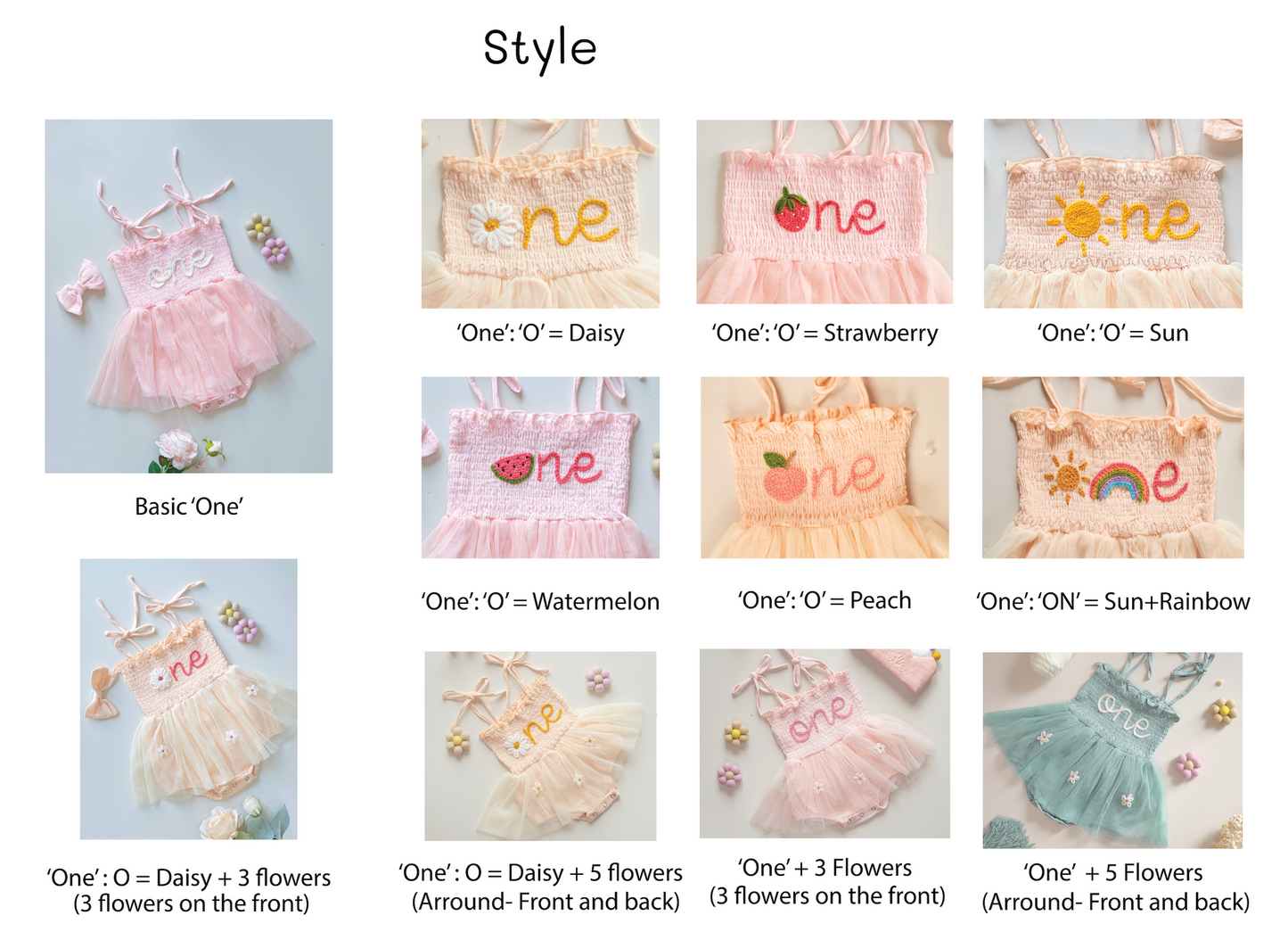 Personalized Hand Embroidered Girl Dress