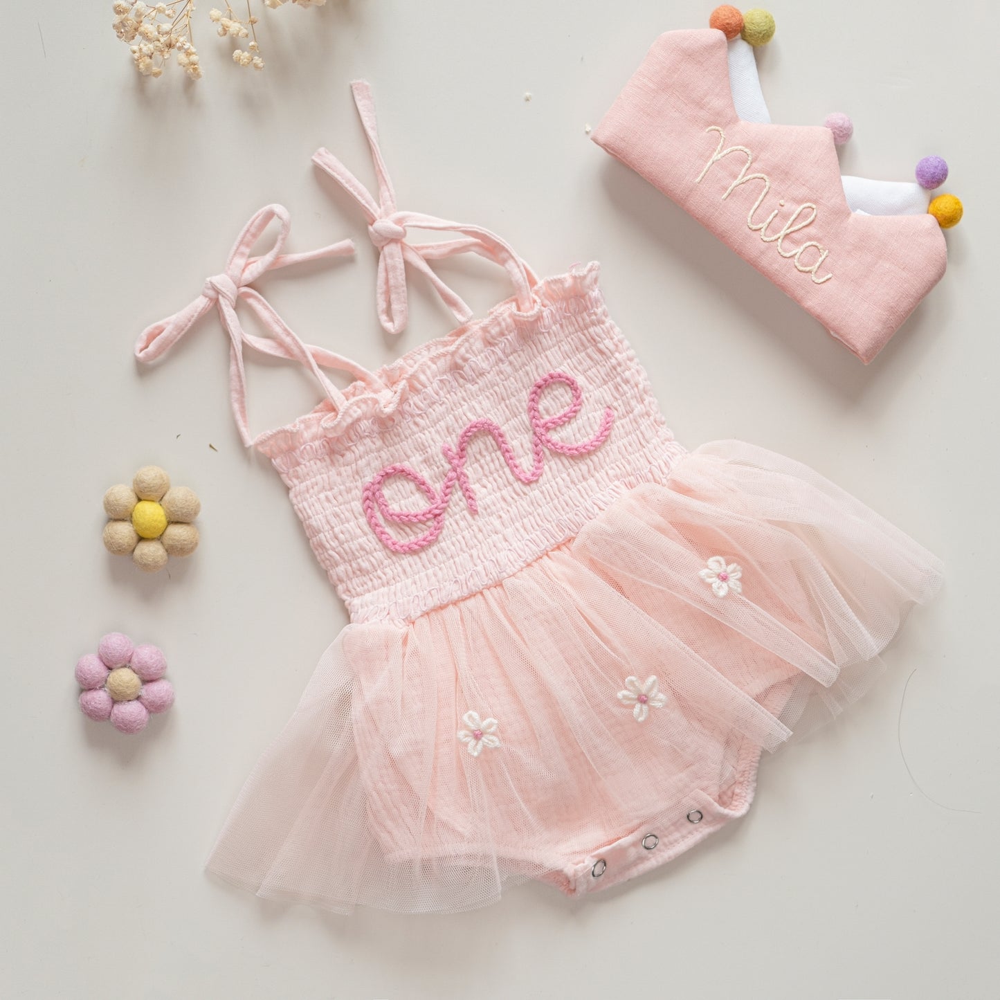 Personalized Hand Embroidered Girl Dress Samples